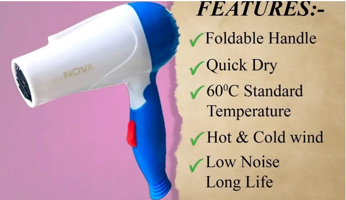 Professional Nova Foldable Hair Dryer